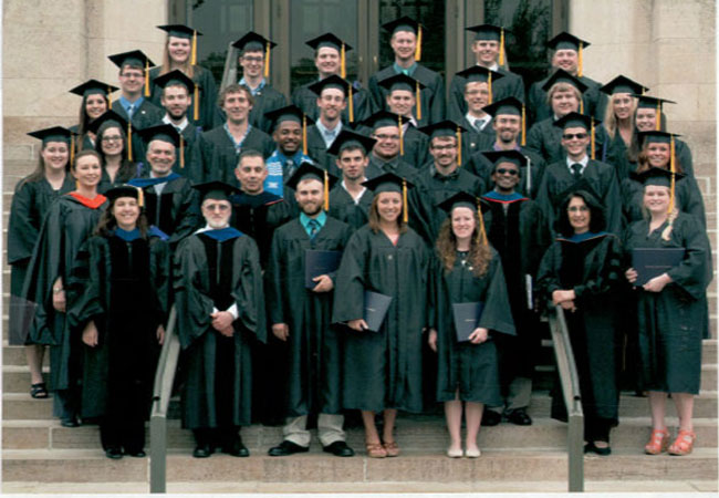CME Class of 2015 standing in front of Somsen 
