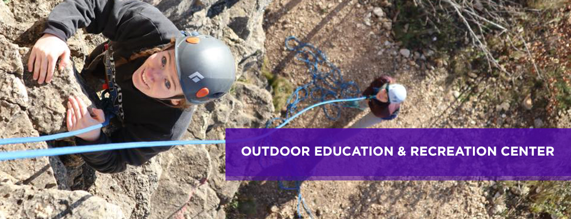 Outdoor Education Student Rock Climbing.
